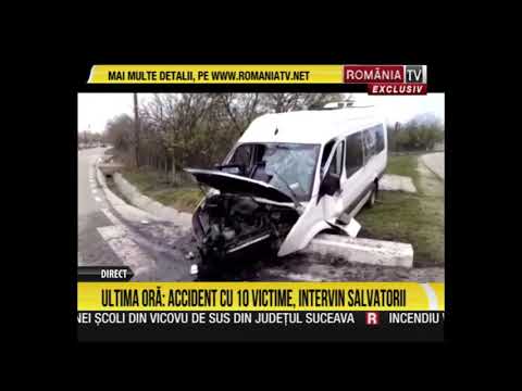 Accident cu 10 victime, intervin salvatorii