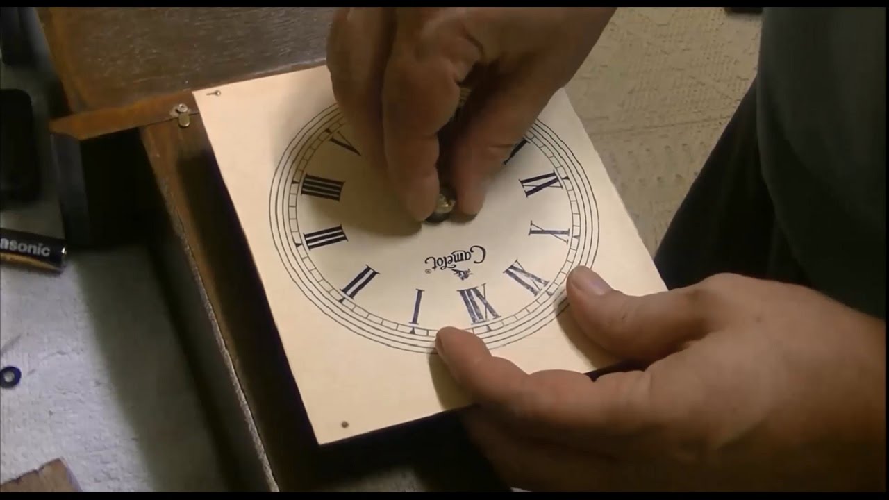 Agujas de reloj grandes y mecanismo, reloj de pared de agujas