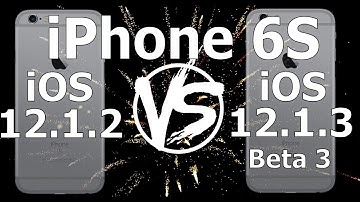 Speed Test : iPhone 6S - iOS 12.1.3 Beta 3 (Build 16D5037a) vs iOS 12.1.2  (Build 16DC104)