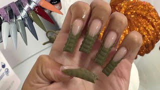 3D Croc Print Acrylic Nails | NAIL Addict