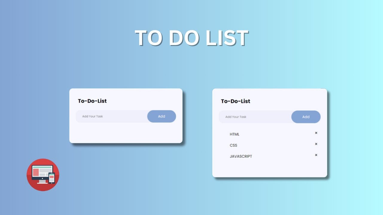 Create a To-Do List in HTML, CSS, and JavaScript (2024) - YouTube