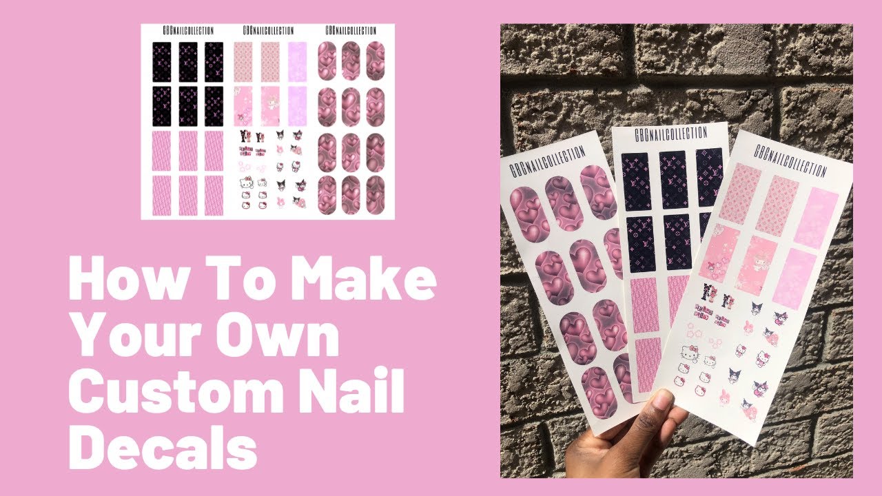 Make Your Own Nail Decals With Wax Paper and Nail Polish | Nail decals, Nail  stickers, Nail decals diy