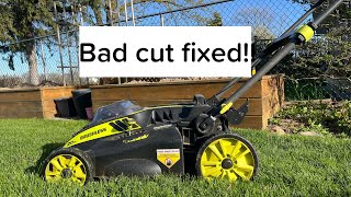 How to fix electric mowers that are cutting bad