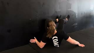 Supine Wall Squat