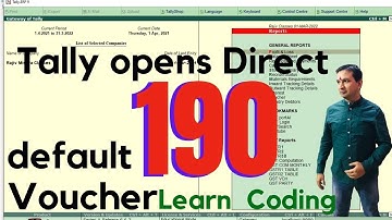 Tally Chapter 190TDL for Default Sales  Voucher opening By Rajiv Mishra Computer Class | TALLY TDL