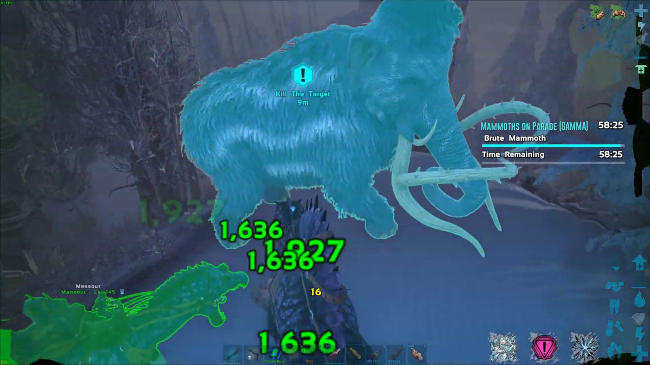 ARK in 4k - Genesis - Mammoths on Parade - Gamma and Beta - 3 Spino vs ...