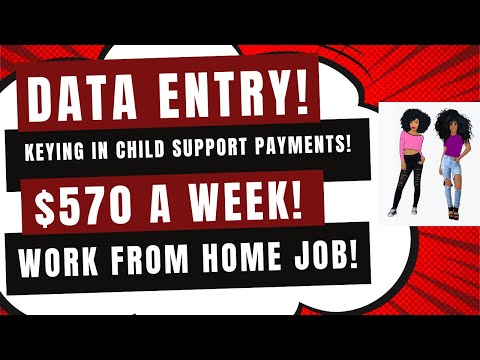 Hiring Again! Apply Asap! Keying In Child Support Payments Data Entry $570 A Week Work From Home Job