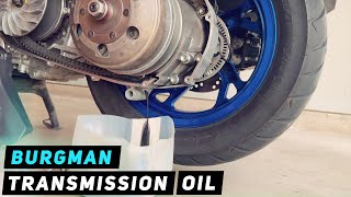 Suzuki Burgman 400  Transmission Oil Change  2017Current | Mitch's Scooter Stuff