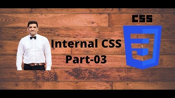 CSS Bangla Tutorials By Anik Rahman - What Is Internal CSS - part 03