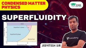 [Superfluidity] - - Condensed Matter Physics for CSIR UGC NET 2021 by Jeevitesh Rajput