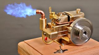 Self Unboxing Steampunk Engine  Mini 4Stroke Engine