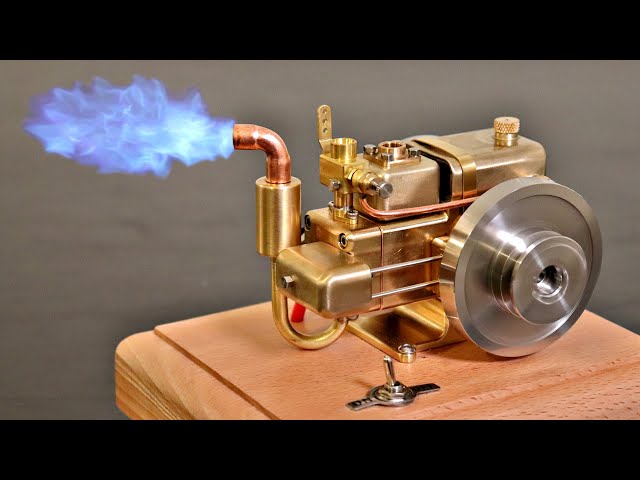 Self Unboxing Steampunk Engine - Mini 4-Stroke Engine class=