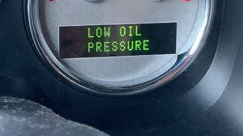 Low Oil Pressure Warning F150 during start 2004 - 2008