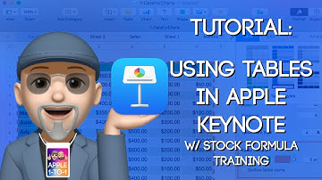 How To: Use Tables in Apple Keynote