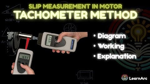 TACHOMETER METHOD | SLIP MEASUREMENT | FULL WORKING WITH EXPLANATION 🔥