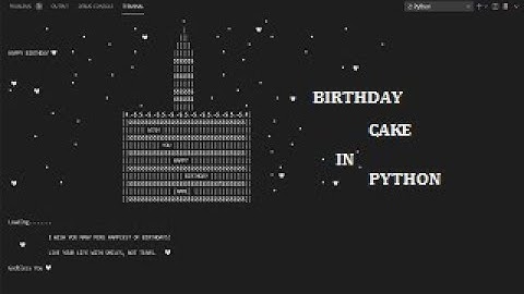 Happy Birthday  🎂  Wishes with  Python Program with Pattern | Source Code is in Description