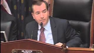 Chairman Royce Welcomes HFAC Members