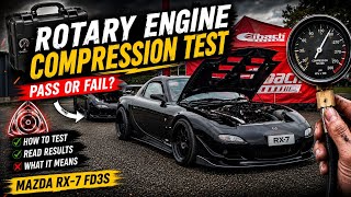 1992 Mazda Rx7 FD3S Efini Rotary Engine compression test | How to