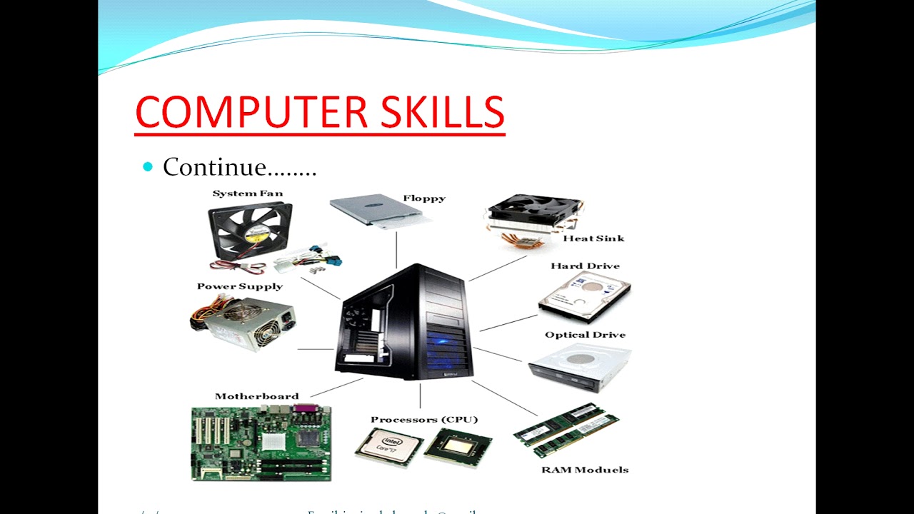 COMPONENTS OF COMPUTER: HARDWARE AND SOFTWARE - YouTube