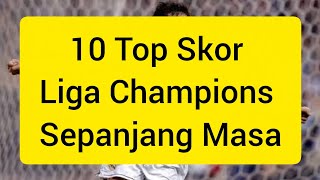 10 Top Skor Liga Champions Sepanjang Masa