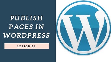 How To Publish Pages In WordPress