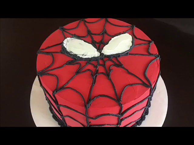 Aprendamos juntos a decorar un pastel de spider man sencillo - YouTube