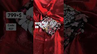 Space silk shining saree with embroidery work scalloped cutwork border &amp; embroidery work blouse