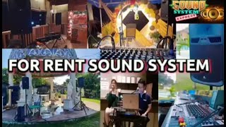 @SOUND SYSTEM FOR RENT