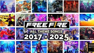 FREE FIRE ALL THEME SONGS 2017 TO 2025 🎧 | FF OLD & NEW SONGS OB01 - OB51 UPDATE ( LOBBY SONGS ) OST