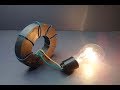 220V light bulb with Speaker Magnets , Free energy 2019