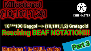 Numbers 1 to NULL series Part 3 - BEAF NOTATION.