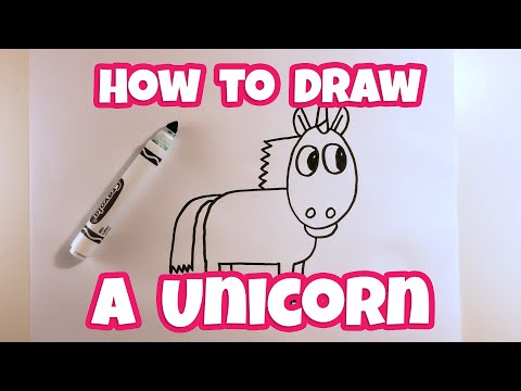 How to Draw a Cartoon Unicorn - Easy Drawing for Kids & Beginners | Otoons.net