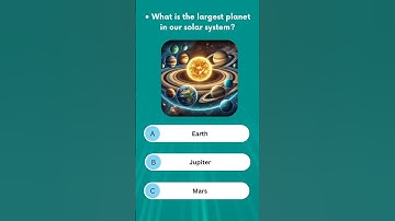 The Biggest Planet in Our Solar System!🤔| #quiz #science #space #educational