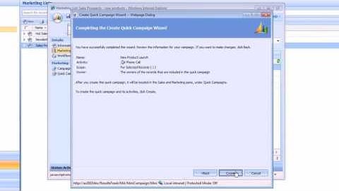 How to set up and run a quick campaign in CRM