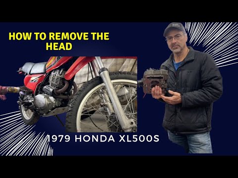 How to remove the Head on a 1979,1980,1981,1982,1983 Honda XL500