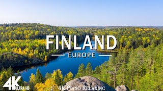 FLYING OVER FINLAND (4K UHD) - Relaxing Music Along With Beautiful Nature Videos - 4K Video HD
