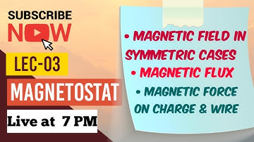 IIT JAM PHYSICS LECTURE (MAGNETOSTATICS) For All MSc Entrances