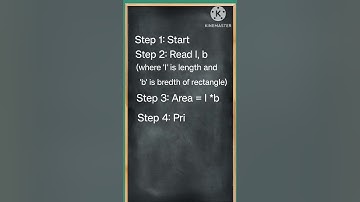 Algorithm to find area of rectangle. #algorithm,#flowchart  , #areaofrectangle ,#algorithmtutorial