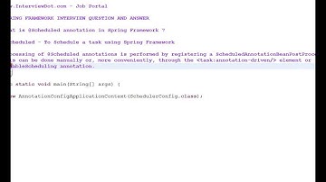 @SCHEDULED ANNOTATION SPRING FRAMEWORK DEMO