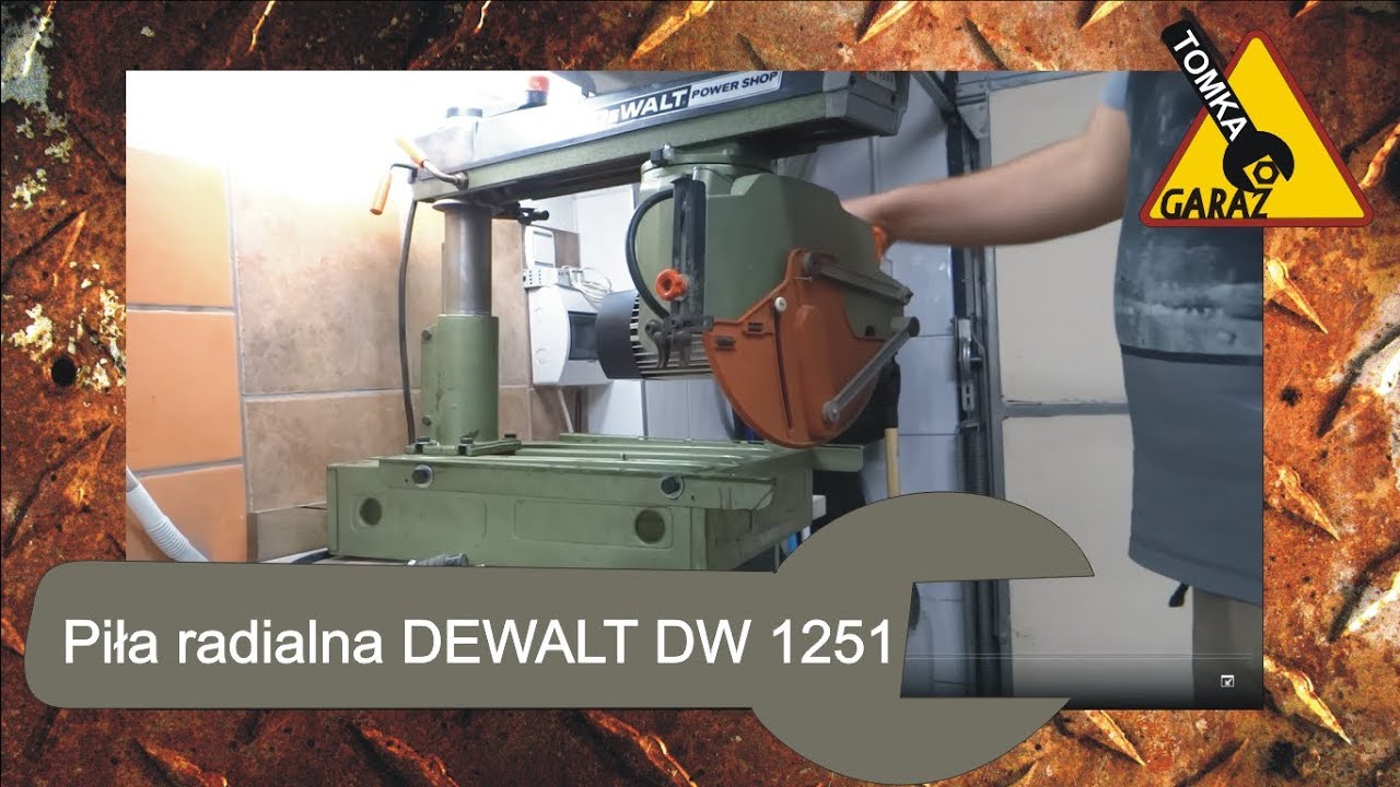 Radial Arm DEWALT DW1251 - YouTube
