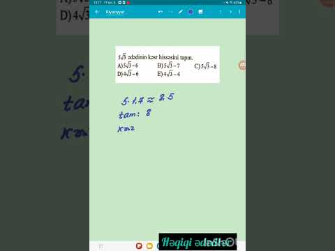 Ədədin tam və kəsr hissəsi.#riyaziyyat #buraxilisimtahani #miq #abituriyent #sertifikasiya #share