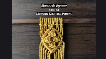 Macrame for Beginners Class 43 | Macrame for Beginners | Macrame Design | Macrame Design Tutorial