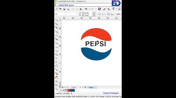 Pepsi logo design in Corel draw./ #shorts #video #coreldraw #tutorial #logo #pepsi #old.