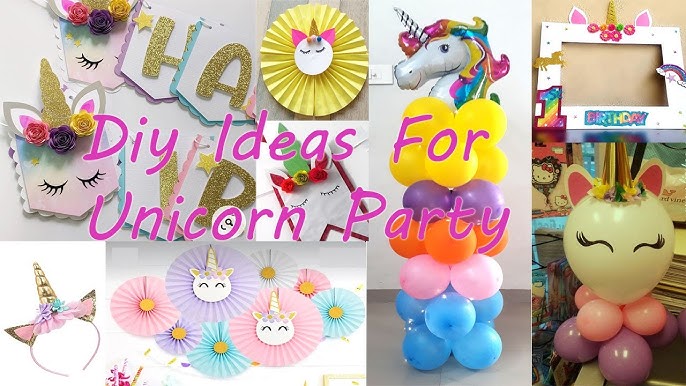 DIY Unicorn Party Decor under $30!! (Kids Birthday Party Ideas) ll