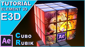 CUBO de RUBIK animado TUTORIAL | CINEMA 4D | ELEMENT 3D | AE