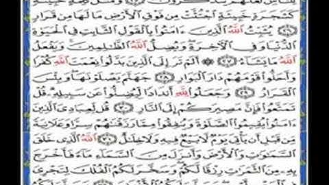 ياسر الدوسري سورة إبراهيم 1426 مكتوبة Ibrahim
