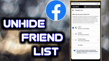 How to unhide friend list in facebook | unhide friends in facebook | unhide Friend | Hasnain info