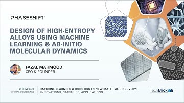Phaseshift | Design of High Entropy Alloys using Machine Learning and Ab-initio Molecular Dynamics