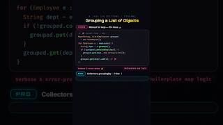 Group Objects in java #java #javascript #python #pythonprogramming #codingshorts #coding #code