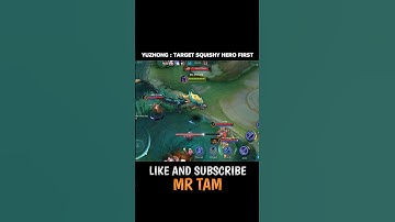 Yuzhong : Target Squishy Hero First #mlbb #mobilelegends #yuzhong #shorts